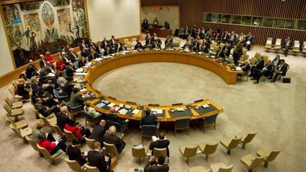 Sicherheitsrat in New York. Das Gremium könnte ein Militärschlag gegen die Truppen des syrischen Machthabers Assad legitimieren.