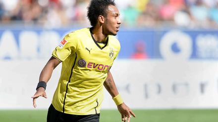 Hebt er wieder ab? Pierre-Emerick Aubameyang steht in Dortmund vor seinem Heimspieldebüt in der Bundesliga.