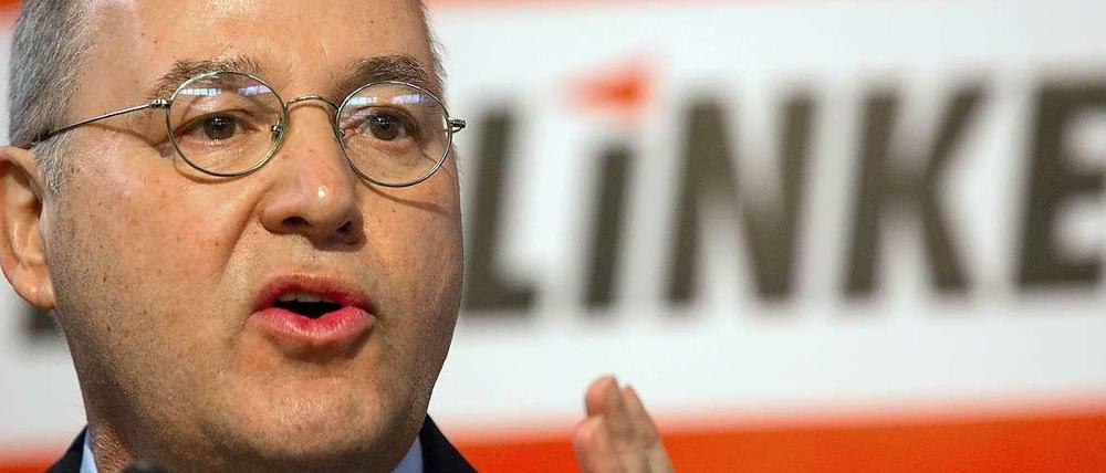 Mitregieren ja, Tolerieren nein: Linken-Politiker Gregor Gysi