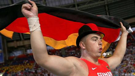 Jung und ganz oben. Kugelstoßer David Storl verteidigte seinen WM-Titel. 