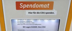 Spendomat im Konrad-Adenauer-Haus