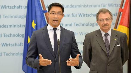 Philipp Rösler und Bitkom-Präsident Dieter Kempf trafen sich in Berlin.