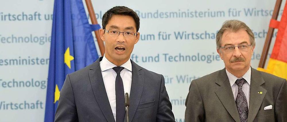 Philipp Rösler und Bitkom-Präsident Dieter Kempf trafen sich in Berlin.