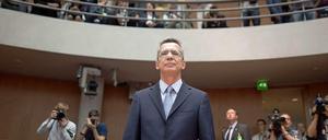 Verteidigungsminister Thomas de Maizière (CDU) am Mittwoch vor dem Drohnen-Untersuchungsausschuss
