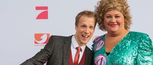 Oliver Pocher und Sat-1-Neuzugang Cindy aus Marzahn (Ilka Bessin) moderieren "Big Bother" aus Sat1. 