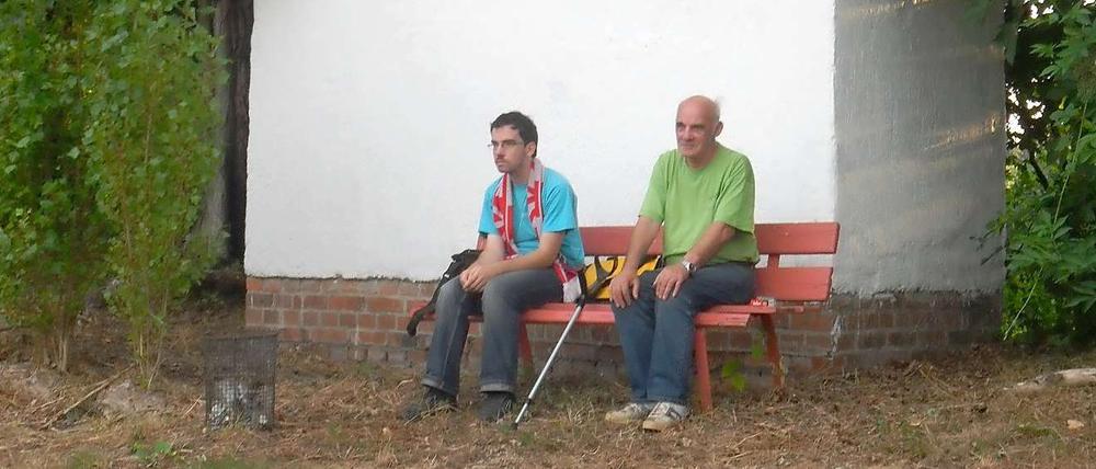 Warten auf den großen Fußball. Ob er noch mal in Zwickau vorbei kommt?