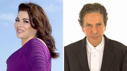 Nigella Lawson und Charles Saatchi. Der Kunstsammler ist auch Sponsor einer Kunsthalle in London, der "Saatchi Gallery".