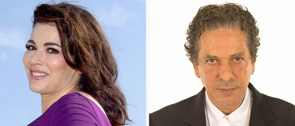 Nigella Lawson und Charles Saatchi. Der Kunstsammler ist auch Sponsor einer Kunsthalle in London, der "Saatchi Gallery".