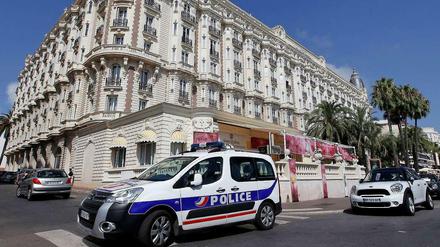 Polizeiwagen in Cannes