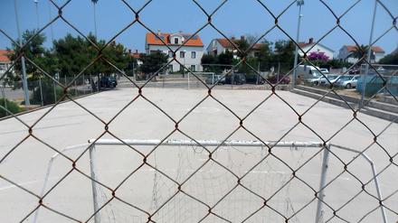 Dorfplatz in Kroatien.
