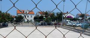 Dorfplatz in Kroatien.