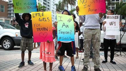 Protest gegen den Freispruch im Prozess um Trayvon Martin