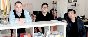 Telefon? Nein danke. Die Gründer von Doxter: Julian Hoffmann, Kai Rubarth und Ron Lehnert (v.r.).