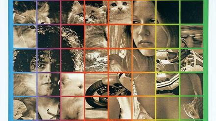 Sechs mal acht: "Six Times Eight, Dreaming" heißt die Fotoarbeit von Peter Phillips, 1974