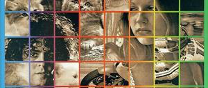 Sechs mal acht: "Six Times Eight, Dreaming" heißt die Fotoarbeit von Peter Phillips, 1974 