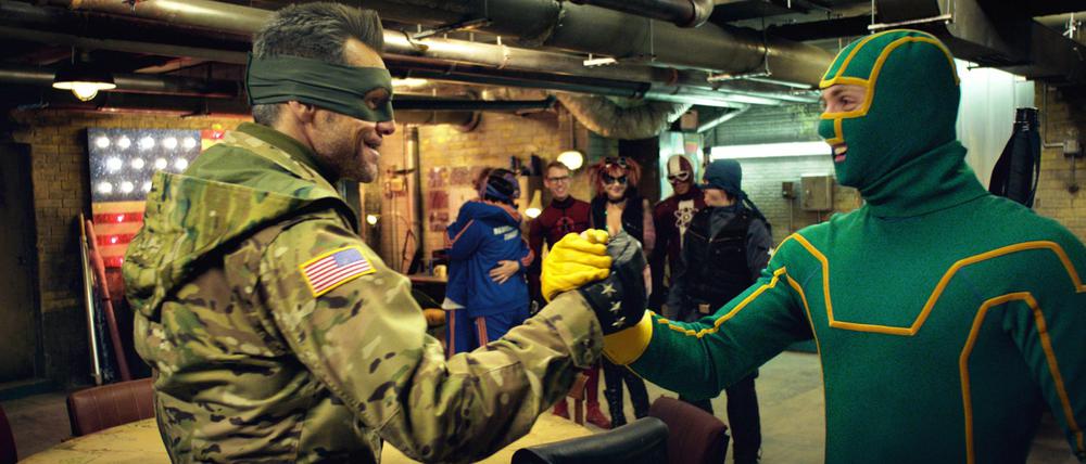 Sinneswandel: Jim Carrey und Aaron Taylor-Johnson in einer Szene des Films.