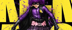 Metzelt Männer: Chloë Grace Moretz als Hit Girl, hier auf einem Werbebild für den neuen Film.
