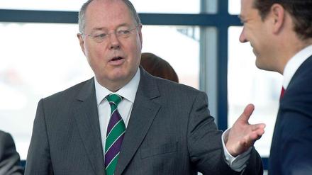 Peer Steinbrück beim Reden.