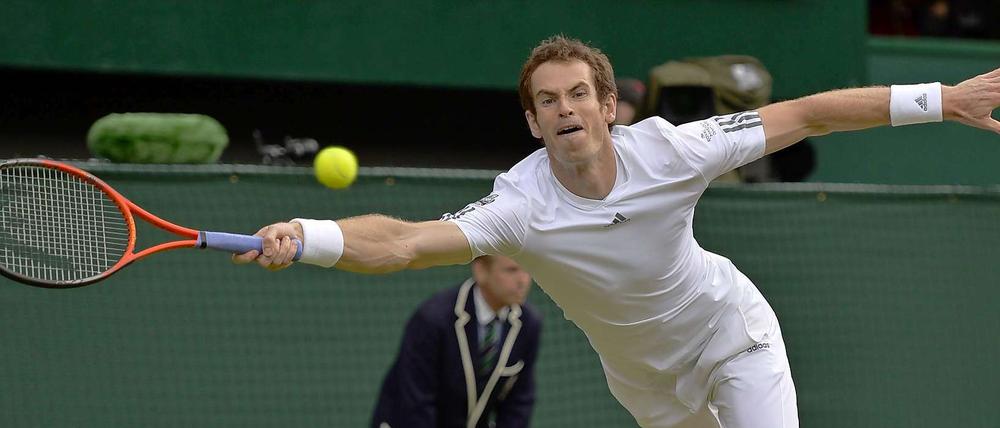 Strecken für den Sieg. Andy Murray drehte ein verloren geglaubtes Spiel.