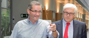 Keine Diskussion. Frank-Walter Steinmeier weist die Gerüchte über die Nachfolge von Brandenburgs Ministerpräsidenten Platzeck zurück. 