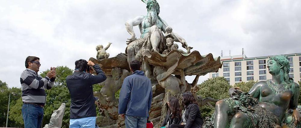 Der Neptunbrunnen in Berlin.