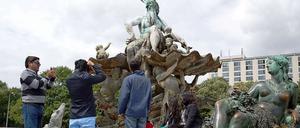 Der Neptunbrunnen in Berlin.