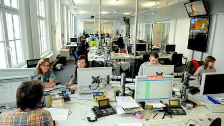 Der Newsroom des Tagesspiegel. 