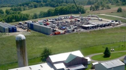 Umstritten. Nahe einer Farm in Pennsylvania wird aus dem Marcellus-Schiefer Schiefergas gefördert. Dabei gelangte Gas ins Grundwasser.