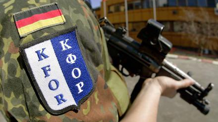 David Hallbauer war einer der ersten Soldaten im Kosovo, hier das Logo des aktuellen KFOR-Einsatzes.