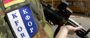David Hallbauer war einer der ersten Soldaten im Kosovo, hier das Logo des aktuellen KFOR-Einsatzes.