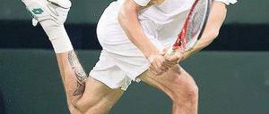 Fehltritt. Rosol ist ausgeschieden. Foto: AFP