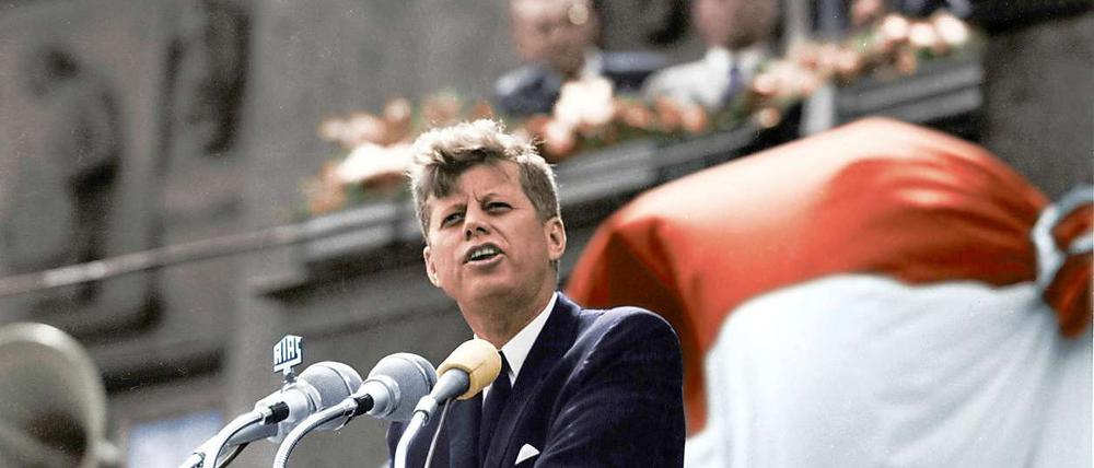 John F. Kennedy in Berlin.