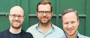 Die drei Gründer von links nach rechts.