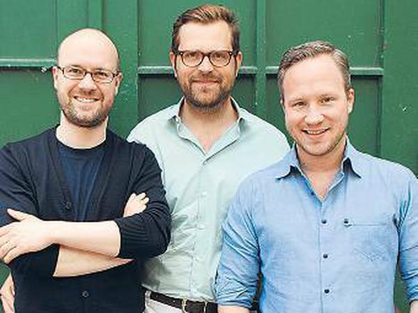 Die drei Gründer von links nach rechts.