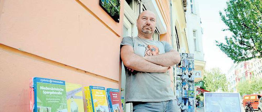 Unter Druck. Alexander Grebennikovs Bücher verkaufen sich gut. Gewinn macht er nicht. Foto: Doris Spiekermann-Klaas