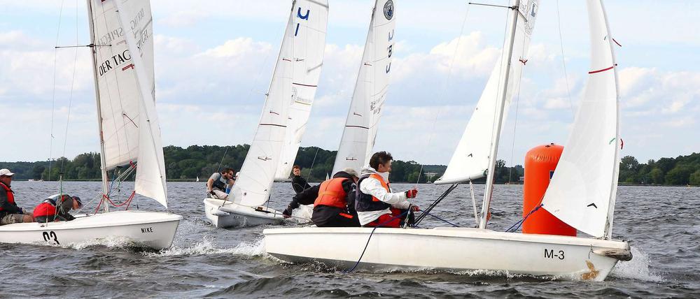 Viel Wind, viel Ehr': Beim 7. Tagesspiegel Hochschulcup ging es rasant zu. 