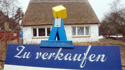 Ein Haus, das zum Verkauf steht.