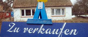 Ein Haus, das zum Verkauf steht.