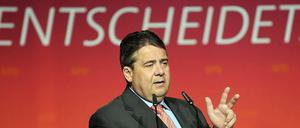 Sigmar Gabriel lobt die Genossen, die 1933 der Nazi-Diktatur die Stirn boten.