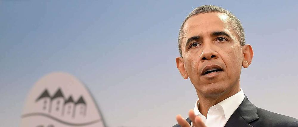 Eben noch beim G-8-Gipfel in Nordirland, am Abend in Berlin: US-Präsident Barack Obama 