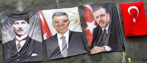 Von links nach rechts: Ataturk, Abdullah Gül und Recep Tayyip Erdogan.
