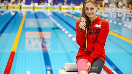Selina Hocke ist im April Deutsche Meisterin über 50 und 200 Meter Rücken geworden.