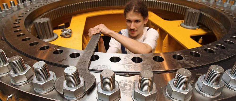 Auch wenn der deutsche Maschinenbau in einigen Märkten mengenmäßig hinter China zurückfällt - die Qualität mache den Unterschied, sagen die Hersteller. 