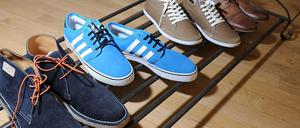 Anziehend. Zu den Firmen im Portfolio gehören auch die Personal-Shopping-Plattform Outfittery, in deren Büro, diese Schuhe aufgenommen wurden.