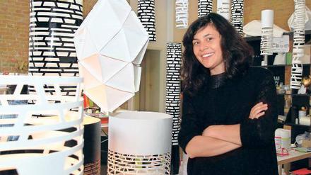 Joa Herrenknecht in ihrem Atelier in Friedrichshain.