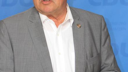  Lorenz Caffier,  Innenminister von Mecklenburg-Vorpommern. 