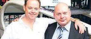 Wie Brüder. Henri Schüler, 49, aus Leipzig (links) hat dank einer Stammzellenspende des Berliner Fahrzeughandwerkers Ingo Orth, 42, überlebt.