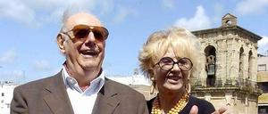 Franca Rame mit ihrem Ehgemann Dario Fo im spanischen Cordoba.