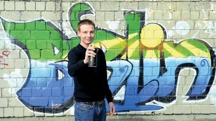 Sprüht vor Ideen: Jurij Paderin von der Graffiti-Lobby will Schülern die Kunst des legalen Graffiti-Sprayens beibringen.