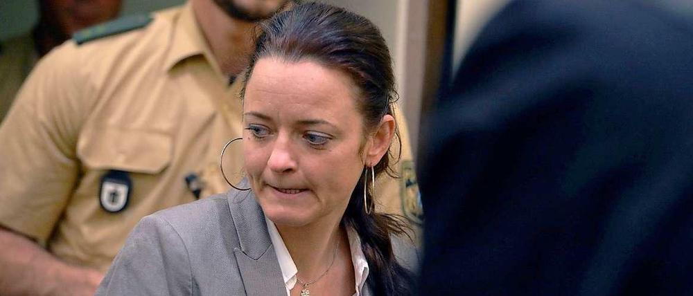 Die Angeklagte Beate Zschäpe im Münchner Gericht.